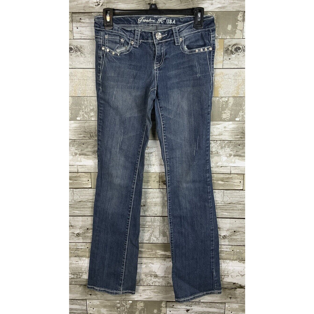 Twelve K USA Womens Denim Bootcut Jeans‎ Size 3